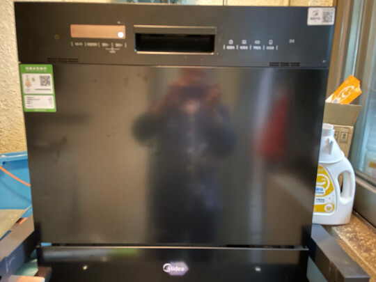 美的（Midea）10套洗碗机家用嵌入式台式 热风烘干二星级消毒刷碗机E7 智能 电器 厨房