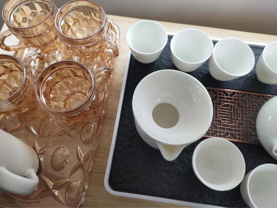 功夫茶具|用户揭秘尚言坊白显屏电热炉一体茶盘+竹把润圆提梁壶+岩香侧把壶10入+兰亭茶巾+黑檀直茶夹+茶盘刮功夫茶具好吗,入手解密评测真相