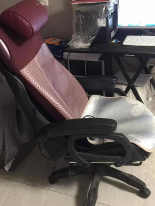 傲胜（OSIM）OS-290升级按摩坐垫 按摩椅靠垫 颈部背部腰部按摩背垫  颈椎按摩器材 送礼礼物 梦幻紫