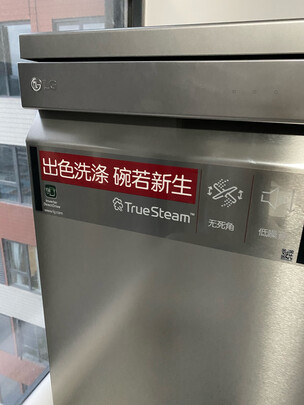 %title插图%num LG 洗碗机 大容量 除菌 韩国原装进口 14套独立式 嵌入式 100度蒸汽除菌 自动开门 臻炫银 洗碗机 DFB325HS