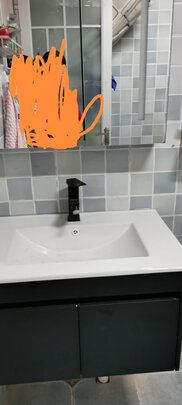 卫达斯（VINDAZ）智能浴室柜组合 卫生间洗手盆洗漱台组合柜 卫浴柜洗脸盆柜组合 【100CM灰色智能款】搭配抽拉龙头