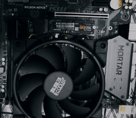 超频三（PCCOOLER）降龙 CPU散热器 （多平台/AM4/2066/4热管/12CM智能光圈风扇/CPU风扇/台式机电脑散热）
