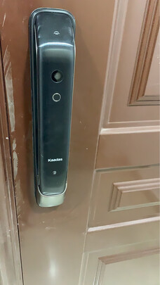 凯迪仕（kaadas）K20-V 智能锁指纹锁全自动猫眼抓拍 家用防盗门锁电子密码锁 太空灰色 C级锁芯