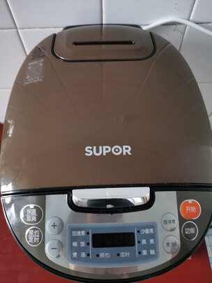 苏泊尔（SUPOR）电饭煲电饭锅4L陶晶不粘内胆2-6人微压焖香蛋糕功能家用智能电饭煲巧克力色40FC829D