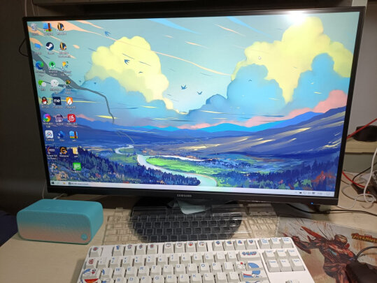 %title插图%num 三星(SAMSUNG) 27英寸 2K IPS技术 三面微边 旋转升降底座 FreeSync HDMI接口 电脑显示器 ( F27T700QQC)