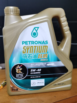 %title插图%num 马石油 (PETRONAS )炫腾7000 全合成机油 0W-40 A3/B4 SN级 4L 汽车用品