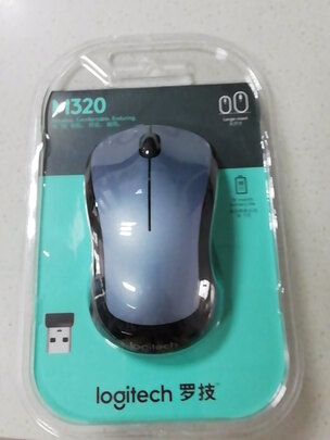 罗技（Logitech）M320无线鼠标 办公鼠标 大手鼠标 电脑笔记本台式机USB办公便携鼠标 灰色