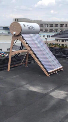 %title插图%num 海尔(Haier)太阳能热水器家用商用 一级能效 智能定时自动上水 防冻防干烧无电可加热电辅助热水器 I6系列24支管-185升【3-6人适用】