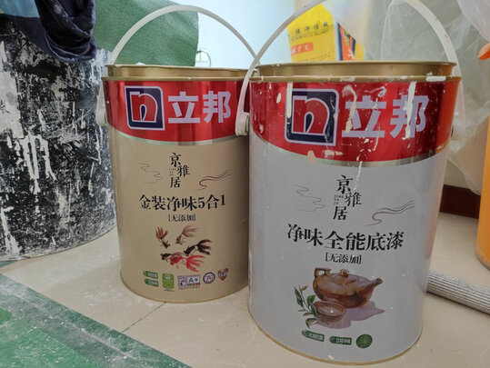 乳胶漆|客观评价立邦京雅居金装净味5合1无添加 18L乳胶漆怎么样？上手三周说真相