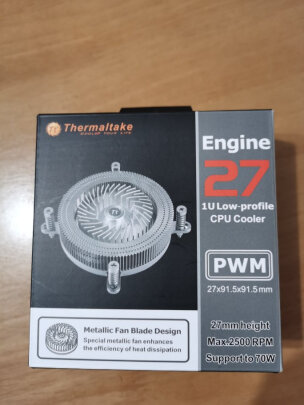 %title插图%num Tt(Thermaltake)Engine 27 CPU散热器(全金属设计/mini散热器/115X平台/Htcp机箱散热器)