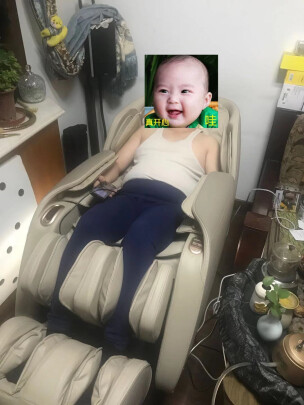 %title插图%num 芝华仕 全自动智能按摩椅家用全身老人豪华多功能电动太空舱 M1040 卡其色-24小时发货,不支持延期