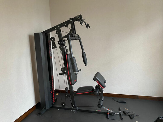 力动（RIDO）四人站综合训练器 三人站多功能家用引体向上健身房商用健身器材力量训练器械【含吊式沙袋】