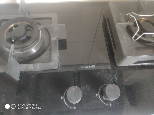 德意（DE&E）24立方超大风量 家用吸油烟机燃气灶套装 欧式双腔 挥手自清洁烟灶套装 836A+773T