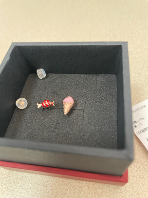 18K金耳钉