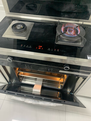长虹 集成灶蒸烤一体 家用蒸箱烤箱环保灶  自动清洗 大吸力侧吸下排式抽油烟机燃气灶具套装 A6K（天然气）