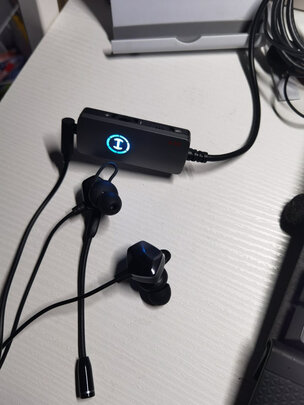 漫步者(EDIFIER) HECATE GM430声卡版 入耳式双动圈游戏耳机带麦 电脑手机直播耳麦 7.1声道外置声卡 黑色