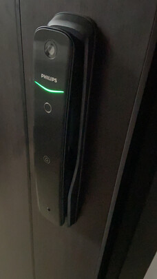 飞利浦（PHILIPS）DDL702可视智能锁猫眼视频电子锁全自动推拉密码锁指纹锁 曜石黑