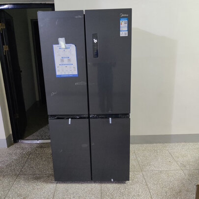 %title插图%num 美的(Midea)慧鲜系列471升变频一级能效十字双开门家用冰箱智能家电风冷无霜BCD-471WSPZM(E)温湿精控大容量