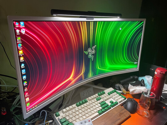 泰坦军团34英寸带鱼屏 HDR1000 1ms电脑显示器144Hz 1000R WQHD Type-C 65W旋转升降21:9准4K电竞曲面屏A34QG