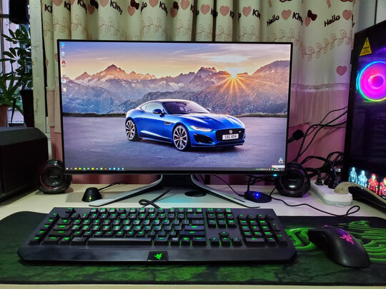 外星人（Alienware）AW2721D 27英寸 2K Nano IPS 240Hz刷新 1ms G-Sync HDR600 德国iF设计奖 电竞显示器 