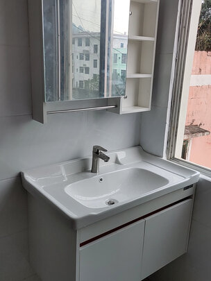 大自然饰万家SYG107-80(白色)浴室柜|评测细节：大自然实木浴室柜怎么样?多少人不看这被忽悠了？