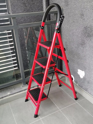 创硕【五步梯】加强加固款铝合金1.5米家用梯值得买吗?