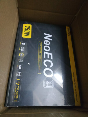 安钛克 Antec NE750白金牌全模组/7年换新/电脑电源 750W(全日系电解电容/80Plus/风扇启停）