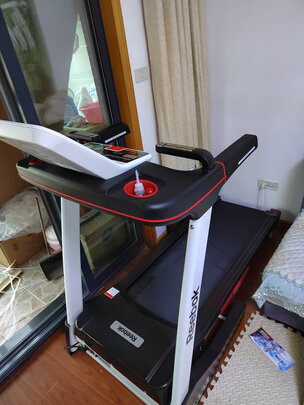 【锐步官方旗舰款】Reebok锐步跑步机家用折叠减震电动多功能室内走步机健身智能 JET100M珍珠白【JD-物流闪电配送】