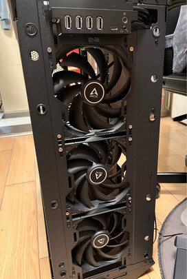 ARCTIC F14 PWM黑色版14cm机箱温控风扇CPU机箱散热风扇PWM调速低噪风扇