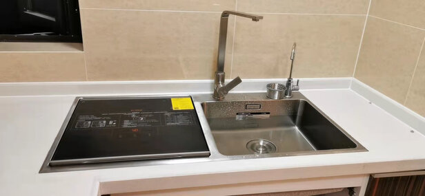 方太洗碗机 家用全自动洗碗机水槽式一体 升级大容量水槽 高能气泡洗加强除菌洗海鲜果蔬左槽款JPSD2T-CT03BL