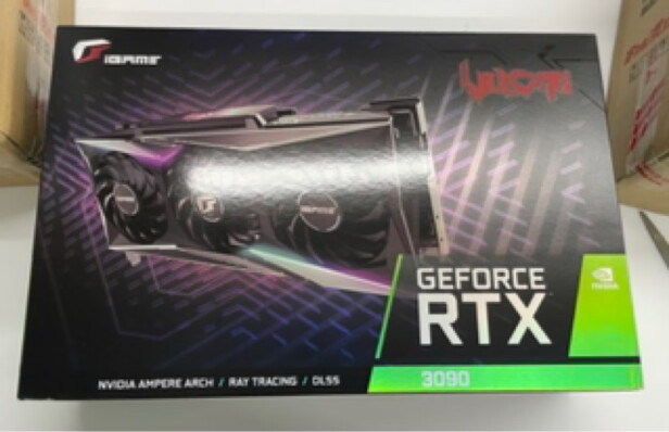%title插图%num 七彩虹(Colorful)火神iGame GeForce RTX 3090 Vulcan OC 24G 1695-1785Mhz 赛博朋克2077游戏光追电脑显卡