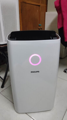 %title插图%num 飞利浦 (PHILIPS) 除湿机/抽湿机 除湿量30L/天 智能数显轻音 万向轮 一键干衣客厅卧室地下室 DE3203/00