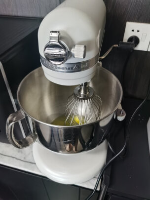 %title插图%num KitchenAid/凯膳怡 厨师机7QT大容量升降式全自动和面机搅拌奶油打发家用商用一体7580 5KSM7580XCCA-珠光红