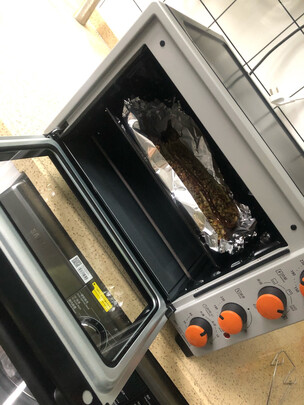 美的（Midea）多功能风炉烤箱家用32L 3D热风 搪瓷内胆 双层门保护电烤箱T3-L324D二代