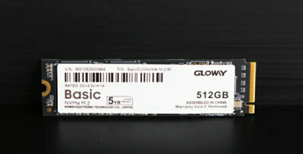 Gloway Basic512GNVMe-M.2/80好不好？稳定性够不够好？低调奢华吗 