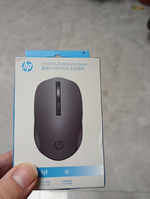 %title插图%num 惠普(HP)S1000无线微声鼠标 台式电脑办公笔记本通用家用便携无线鼠标 DPI可调 黑色