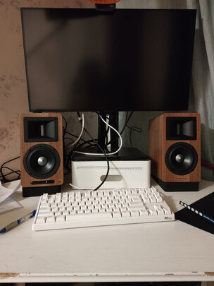 %title插图%num 漫步者(EDIFIER)AIRPULSE A80 书架式有源音箱 蓝牙音箱 客厅音响 电视音响 胡桃木