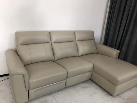 %title插图%num 顾家家居皮沙发现代简约头层牛皮电动沙发多功能客厅家具6029 【30天发货】星际灰4人位+躺左 新品