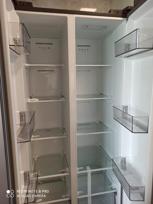 华凌冰箱468升对开门双开门家用冰箱风冷无霜纤薄机身变频两门冰箱节能省电大容量BCD-468WKPH