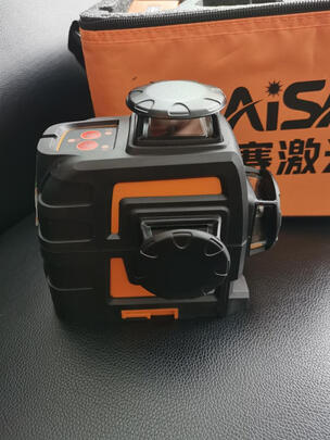 LAISAI莱赛红外线水平仪红光12线贴墙仪LS666L高精度室外强光十二线抹灰贴砖仪标线投线放线仪 8线底座单锂电：红光120毫瓦超亮，莱赛原厂