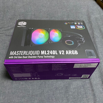 %title插图%num 酷冷至尊(CoolerMaster)冰神B240ARGB 水冷CPU散热器(Intel推荐12代U水冷/ARGB风扇/双腔水泵/电脑组件)