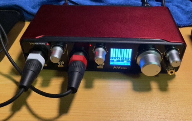 %title插图%num Buckhorn K4+MK58麦克风外置声卡手机电脑网红主播录音直播K歌专用