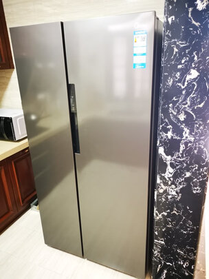 美的(Midea)606升变频一级能效对开双门家用冰箱京东小家智能家电风冷无霜BCD-606WKPZM(E)大容量精细分储