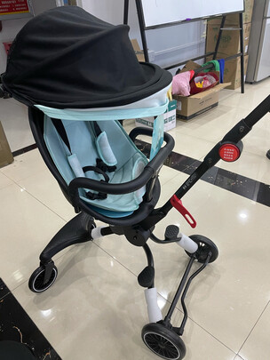 带宝宝出门玩轻便好推,方便折叠,不错不错-巴巴泥婴儿推车遛娃神器溜