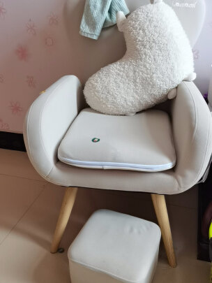 %title插图%num 喂奶哺乳椅沙发凳母婴室哺乳室月子中心单人休闲实木暖腰按摩靠背Lamami-608B 608B米白色手动款(150~175cm)D