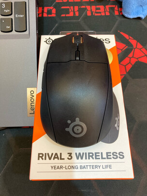赛睿(SteelSeries)Rival 3 Wireless无线游戏鼠标 无线鼠标 电竞鼠标 蓝牙/无线双模链接 RGB灯光 人体工学