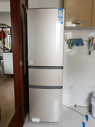 海尔 （Haier）216升直冷三门三温区家用租房低音节能小冰箱小巧不占地中门软冷冻BCD-216STPT以旧换新