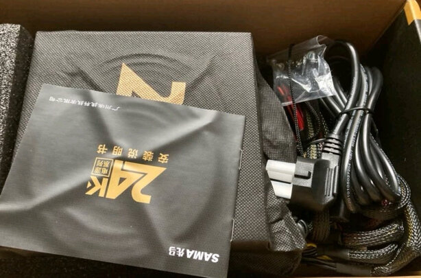 先马（SAMA）金牌500W 额定功率500W 台式电脑主机箱电源 80PLUS金牌/全电压/LLC谐振电路/固态电容/三年质保