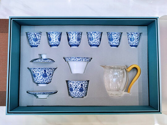 功夫茶具|金镶玉茶具套装功夫茶具怎么样上手一周说讲感受