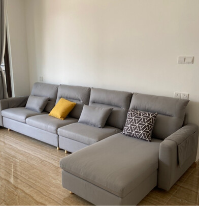 林氏木业布艺沙发极度喜欢感受反馈